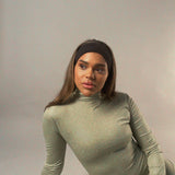 IN STOCK - Hologram Matcha Jersey Catsuit