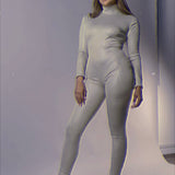 IN STOCK - Hologram Matcha Jersey Catsuit