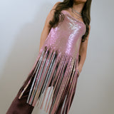 Pink Hologram Chainmail Top