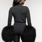 Black Mongolian Cuffs