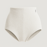 White High Waisted Terry Towelling Briefs