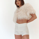 Cream Mongolian Cape
