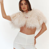 Cream Mongolian Cape