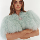 Aqua Mongolian Cape