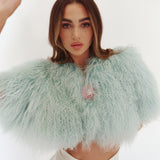 Aqua Mongolian Cape