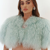Aqua Mongolian Cape