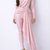 Embellished Crystal Set With Sash