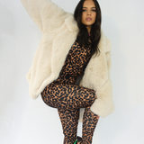 Cream Faux Fur Coat